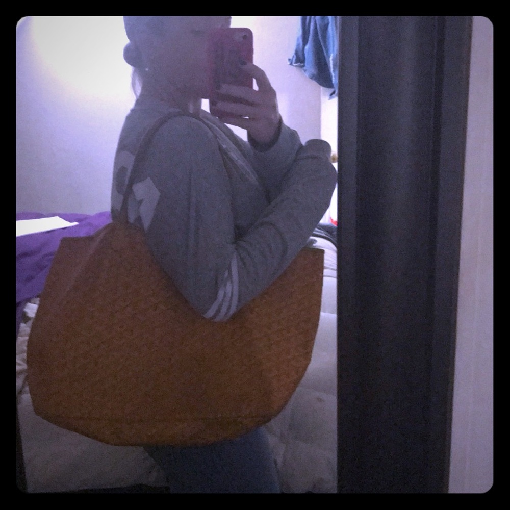 Authentic goyard St. Louis gm tote yellow